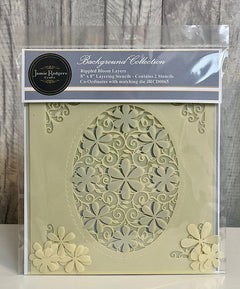 Jamie Rodgers Crafts - Rippled Bloom Layers - 8 x 8 - 2pc Stencil Set-1