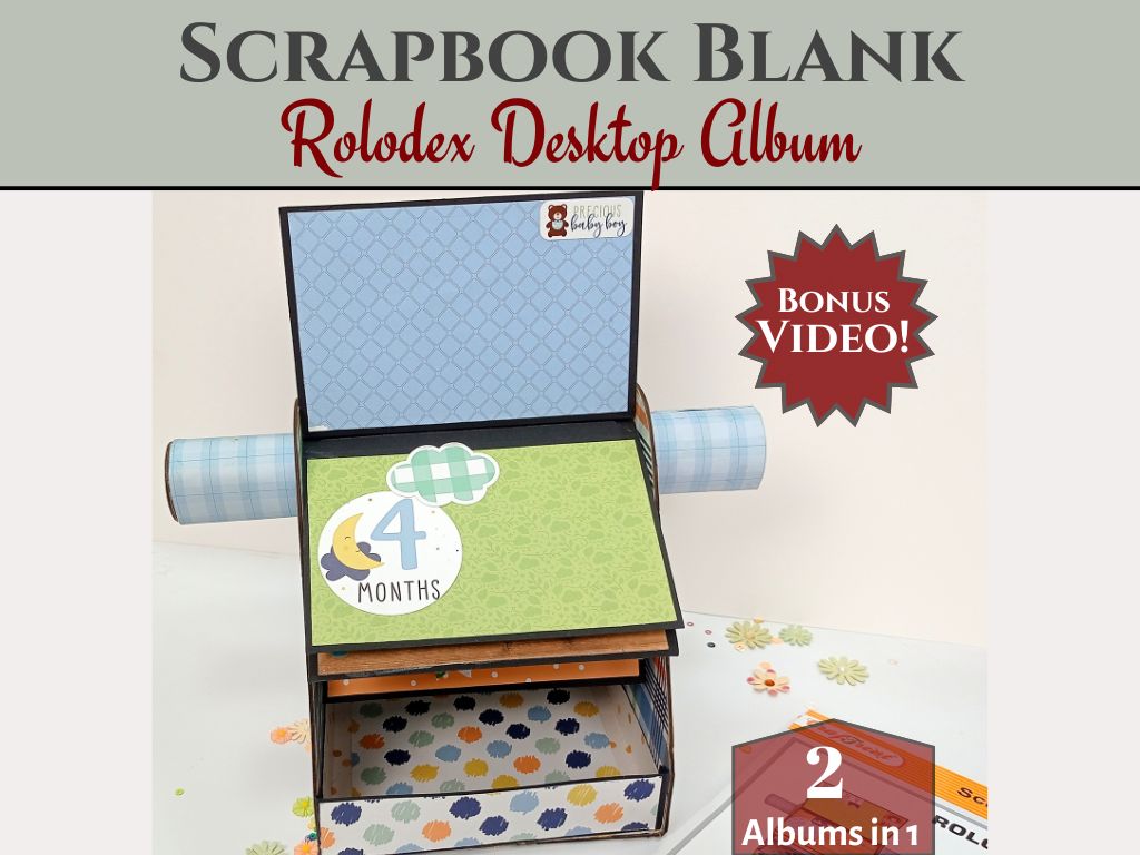CrafTreat Scrapbook Blanks - Rolodex - Black Color-1