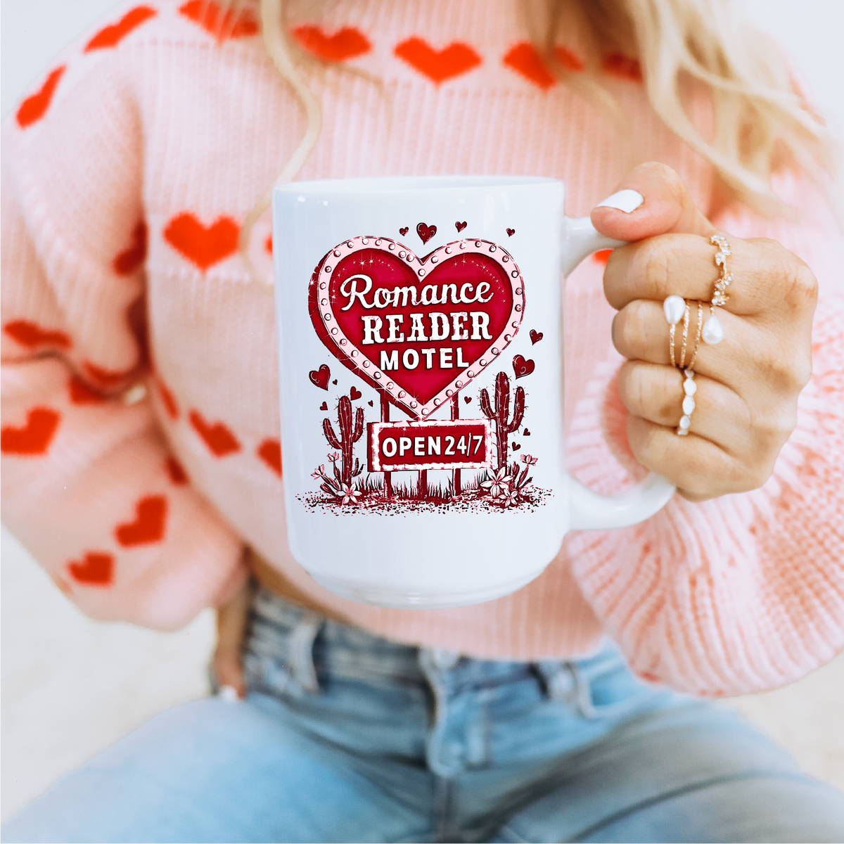 Romance Reader Motel Ceramic Mug | Bookish-1