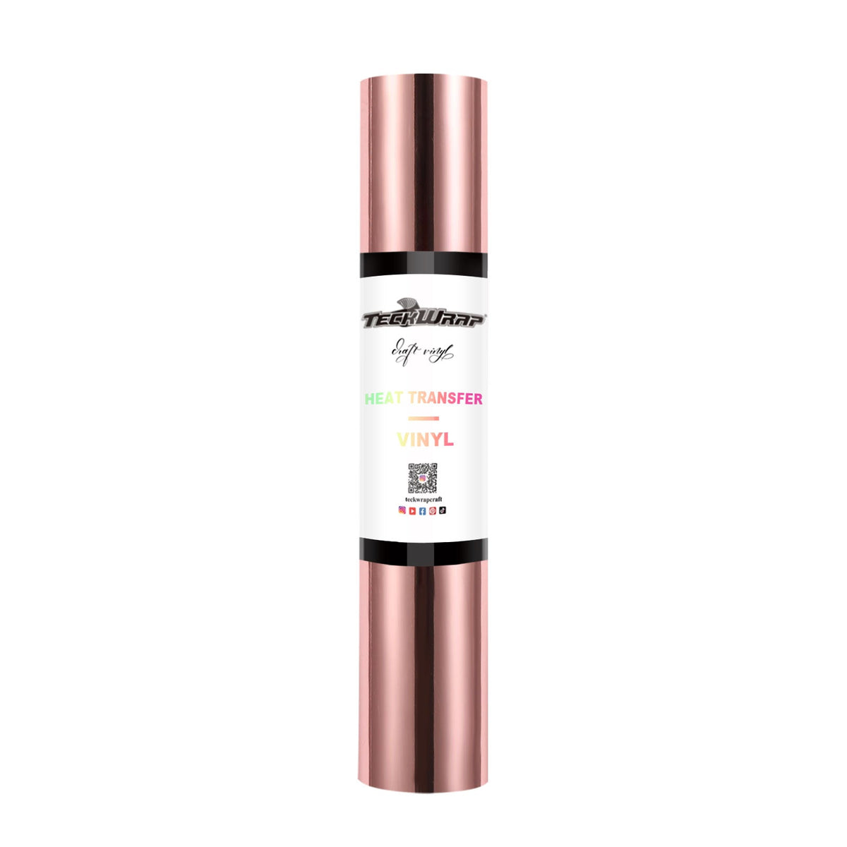 Teckwrap Metallic Chrome HTV- Rose Gold | Durable, Easy-to-Use, and Multi-Purpose!-1