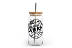 Rough Week Glass Can with Bamboo Lid-1