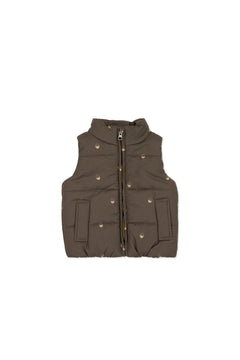 Rudi Puffer Vest - Acorn Wolf | Jamie Kay-3