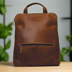 Rugged Earth Leather Backpack-1