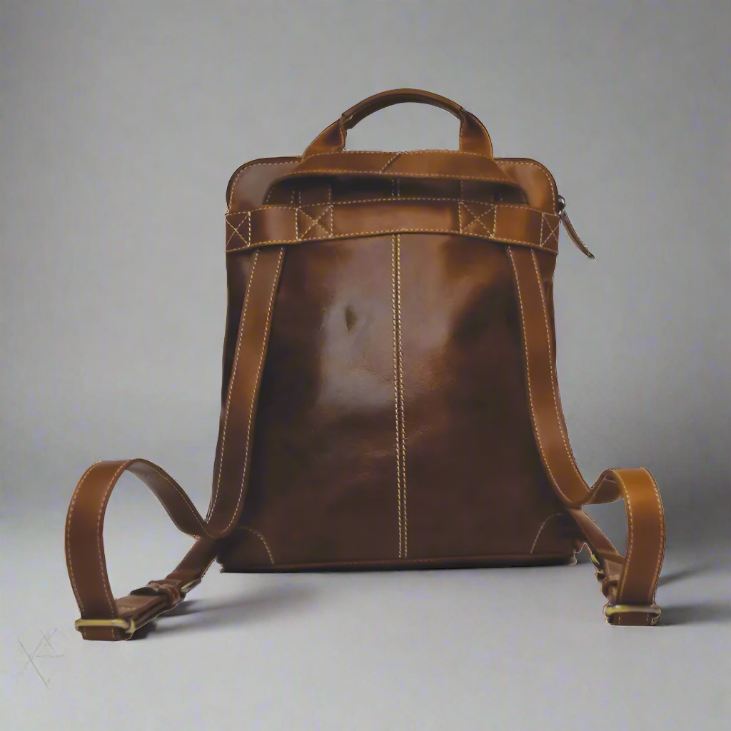 Rugged Earth Leather Backpack-2