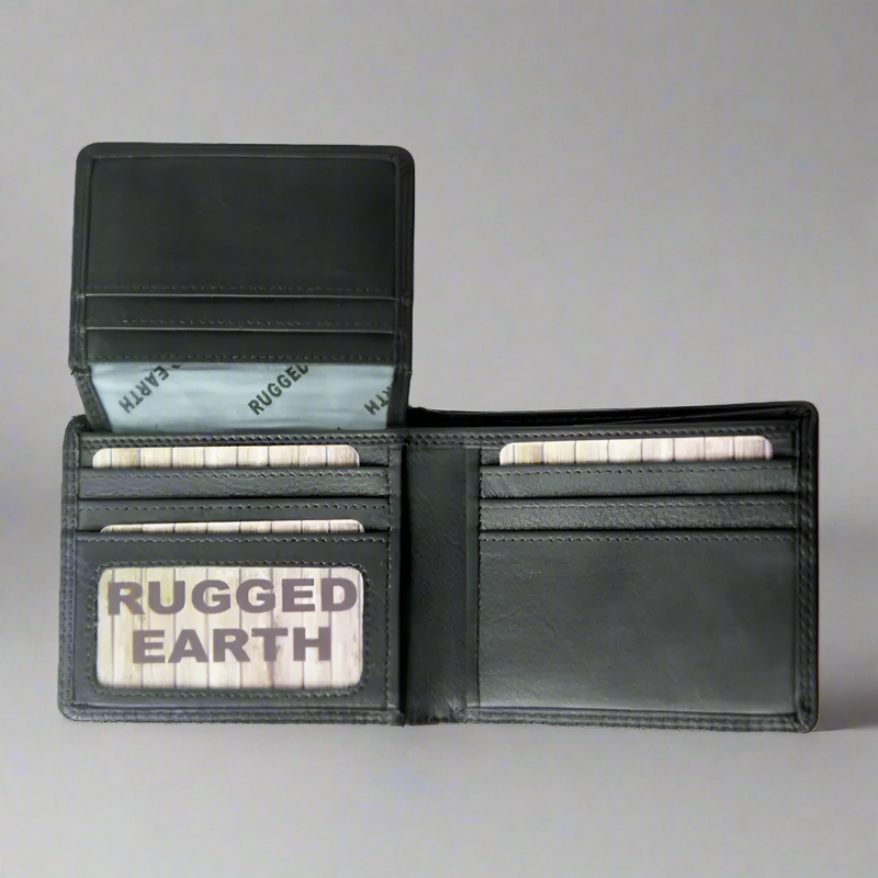 Rugged Earth Men's Bifold Leather Wallet-2