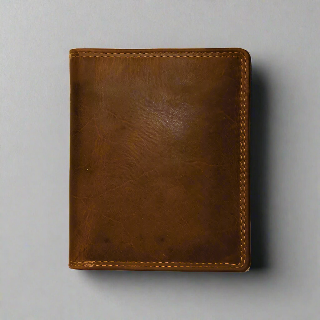 Rugged Earth Men's Leather Wallet with Coin Pocket-3