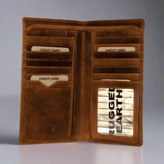 Rugged Earth Men's Tall Leather Wallet-2