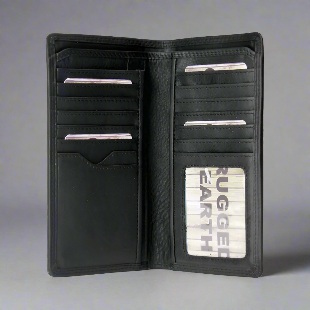 Rugged Earth Men's Tall Leather Wallet-3