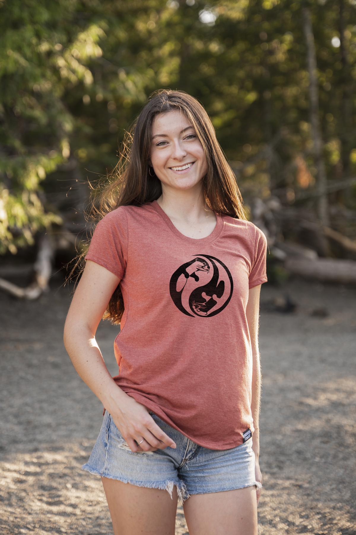 OTTER YING/YANG - Women's Eco Tee-1