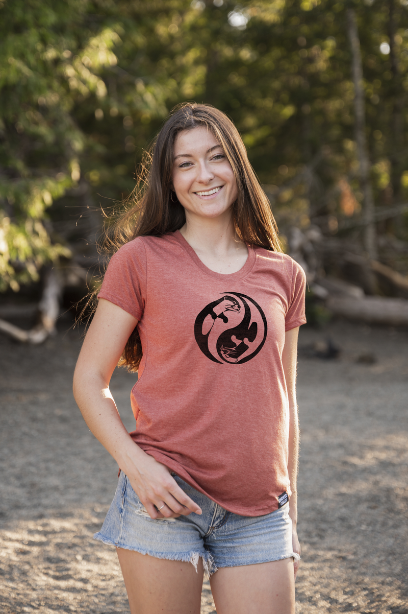 OTTER YING/YANG - Women's Eco Tee-1