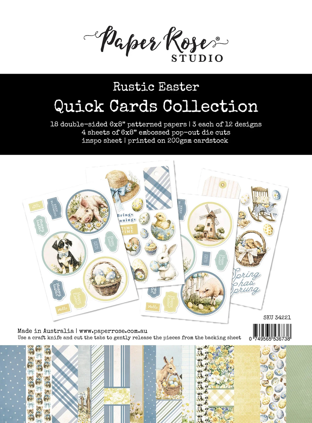 Rustic Easter Quick Cards Kit 34221-1