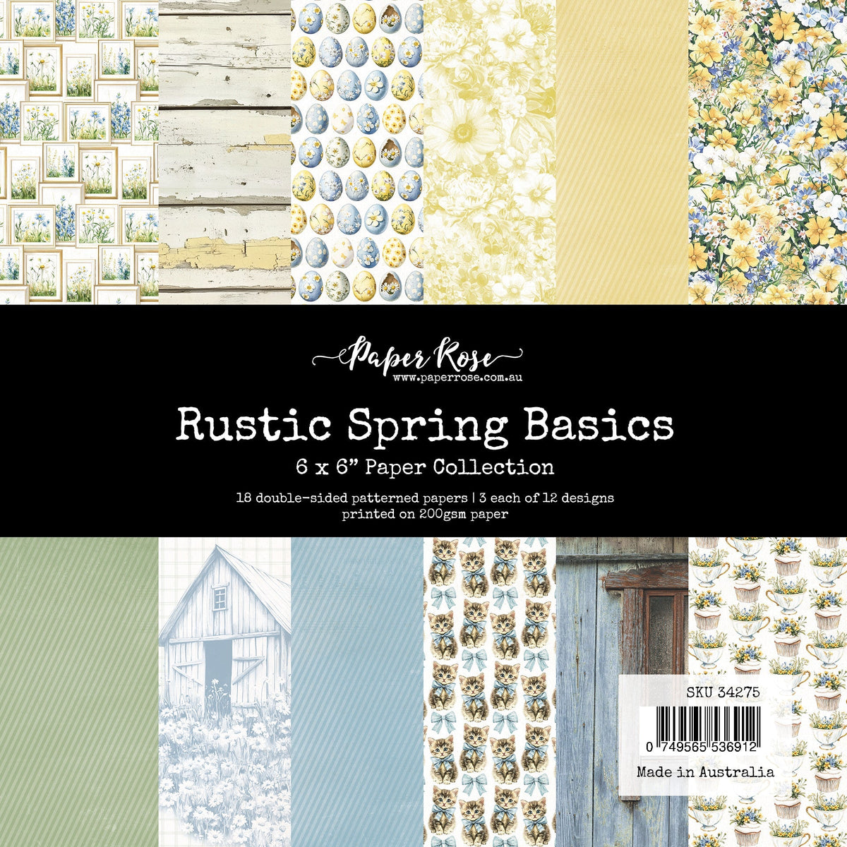 Rustic Spring Basics 6x6 Paper Collection 34275-1