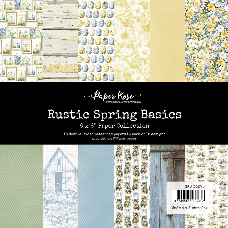 Rustic Spring Basics 6x6 Paper Collection 34275-1