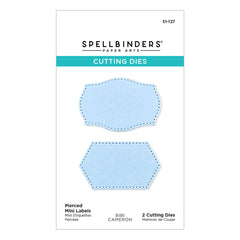 Matrices de découpe Étiquettes Mini Percées de la Collection Flocons de Neige de Bibi Cameron-1