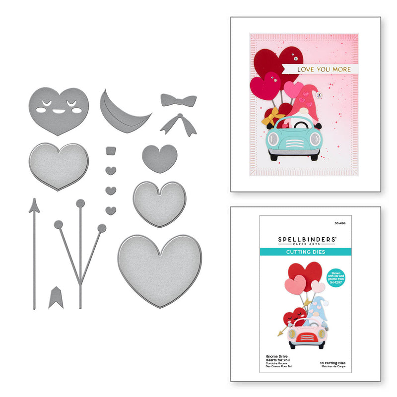 Matrice de découpe Gnome Drive Hearts for You de la collection Gnome Drive-2