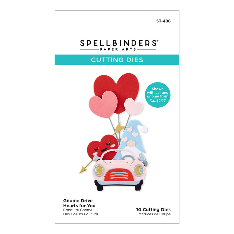 Matrice de découpe Gnome Drive Hearts for You de la collection Gnome Drive-1