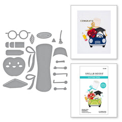 Matrices de découpe gravées Gnome Drive Graduation de la collection Gnome Drive-2