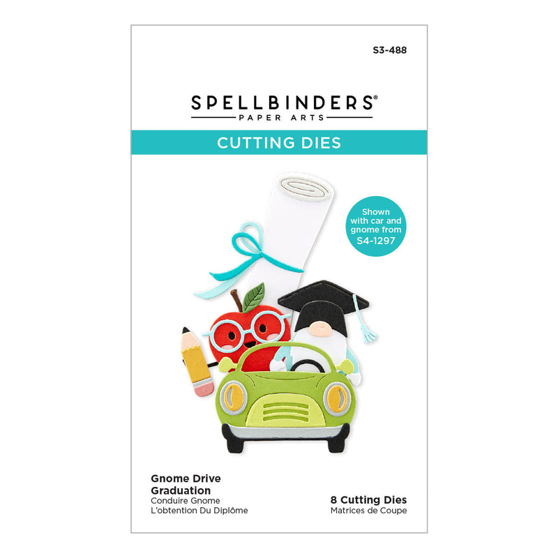 Matrices de découpe gravées Gnome Drive Graduation de la collection Gnome Drive-1