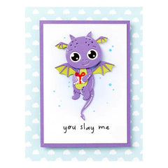 Troqueles grabados Dancin' Birthday Dragon de la colección Monster Birthday-4