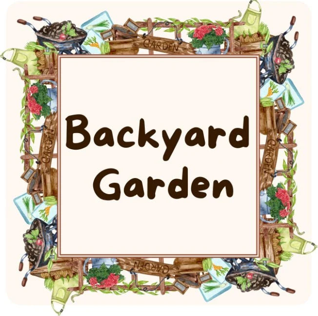 "Backyard Garden," Hay Topper-1