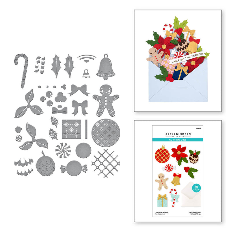 Matrices de découpe "Merveille de Noël" de la collection "Enveloppe de Merveille"-2