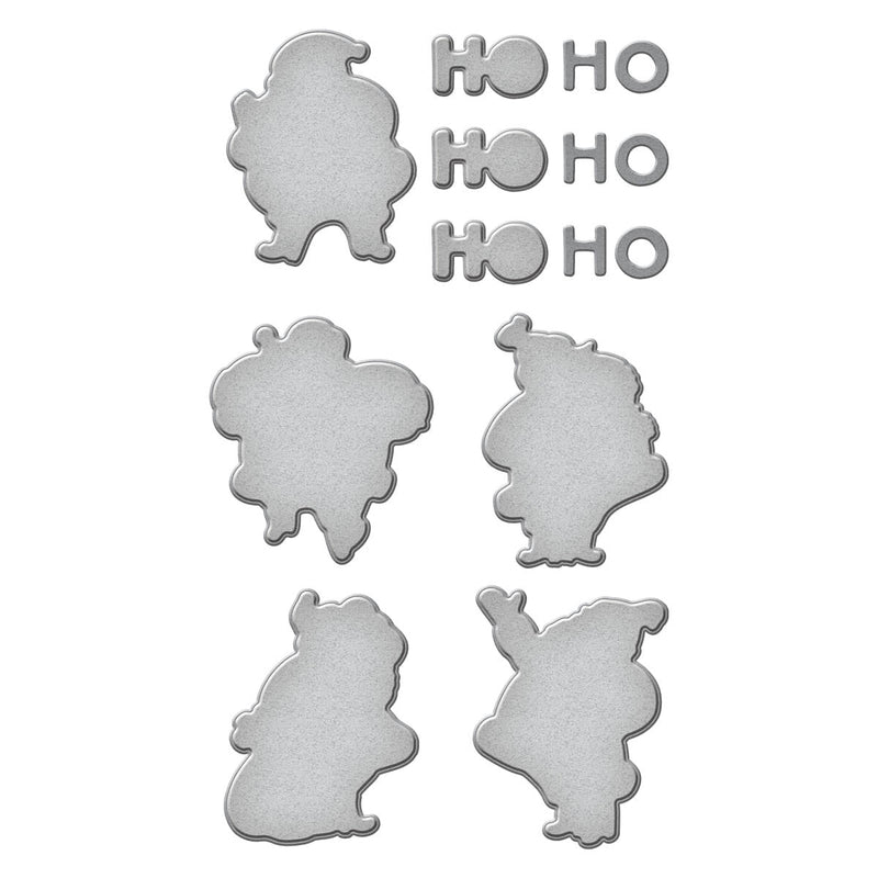 Silly Santas Etched Dies by Simon Hurley-3