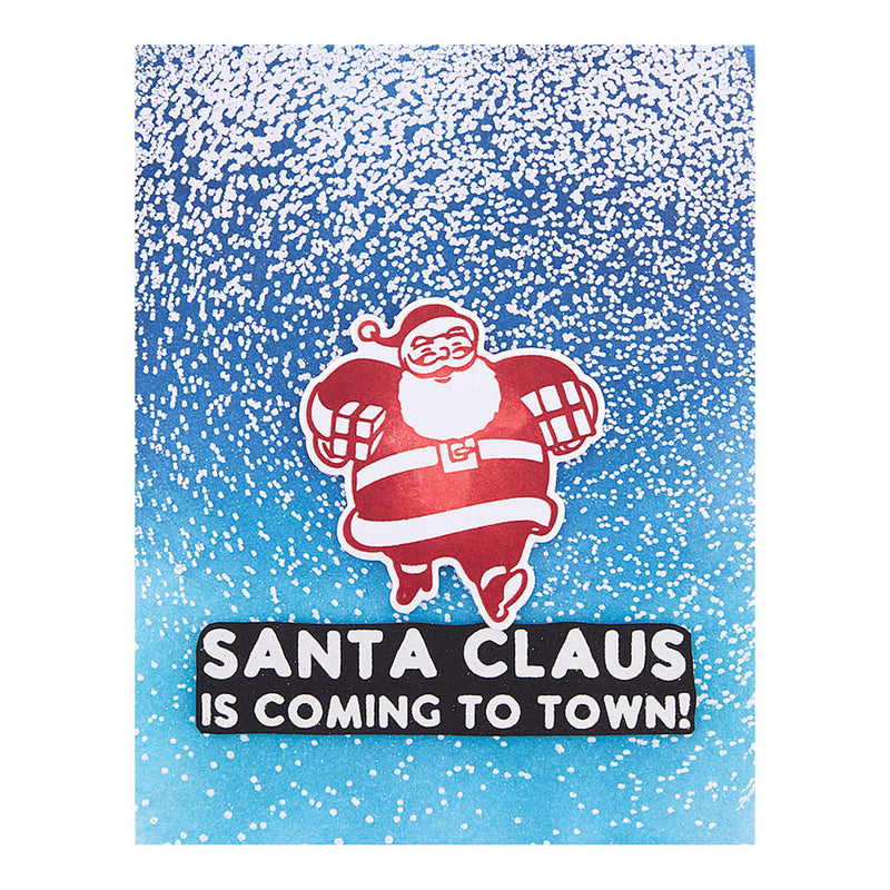 Silly Santas Etched Dies by Simon Hurley-4