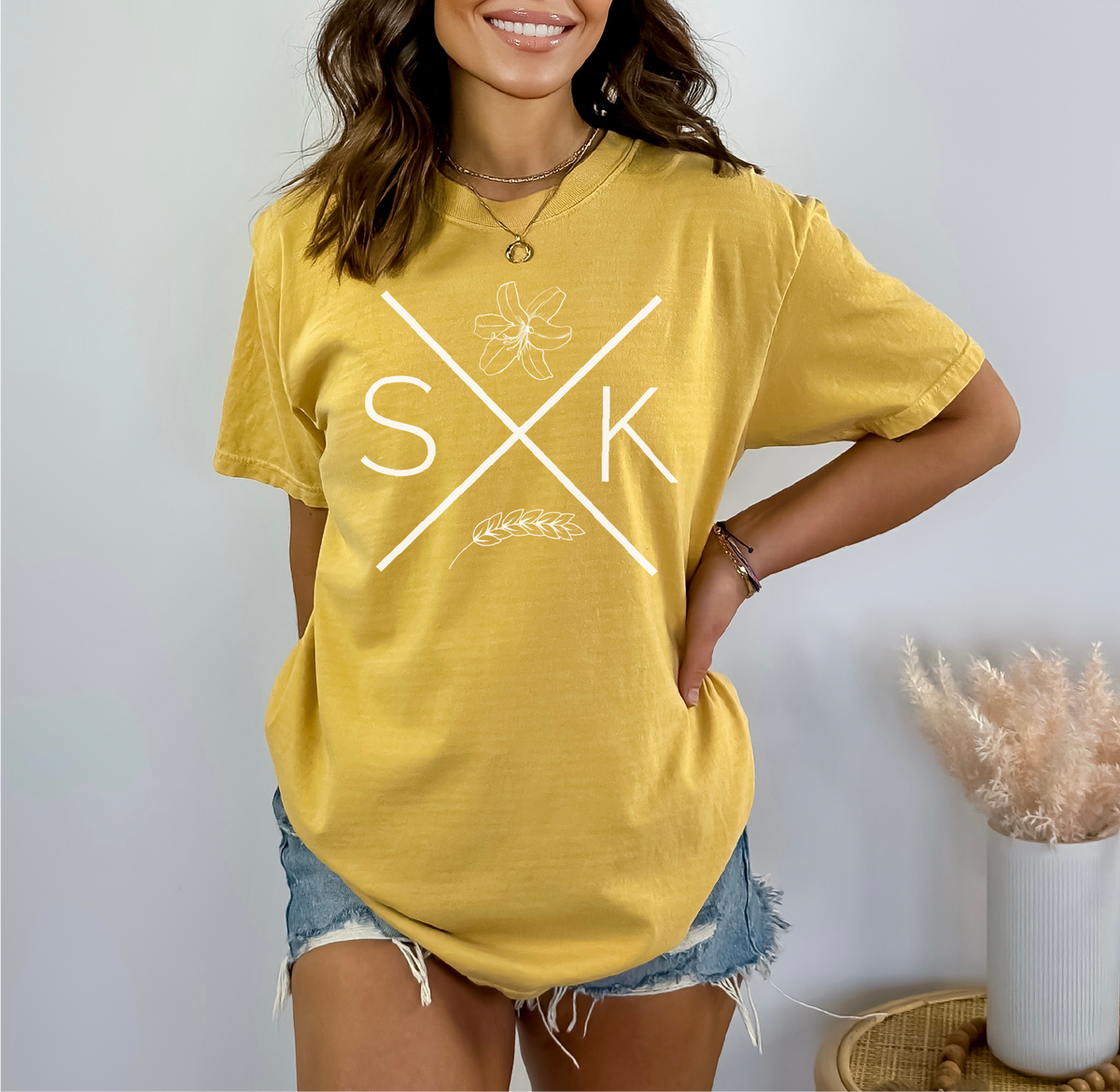 SASK X Unisex T-shirt | Saskatchewan Apparel-2