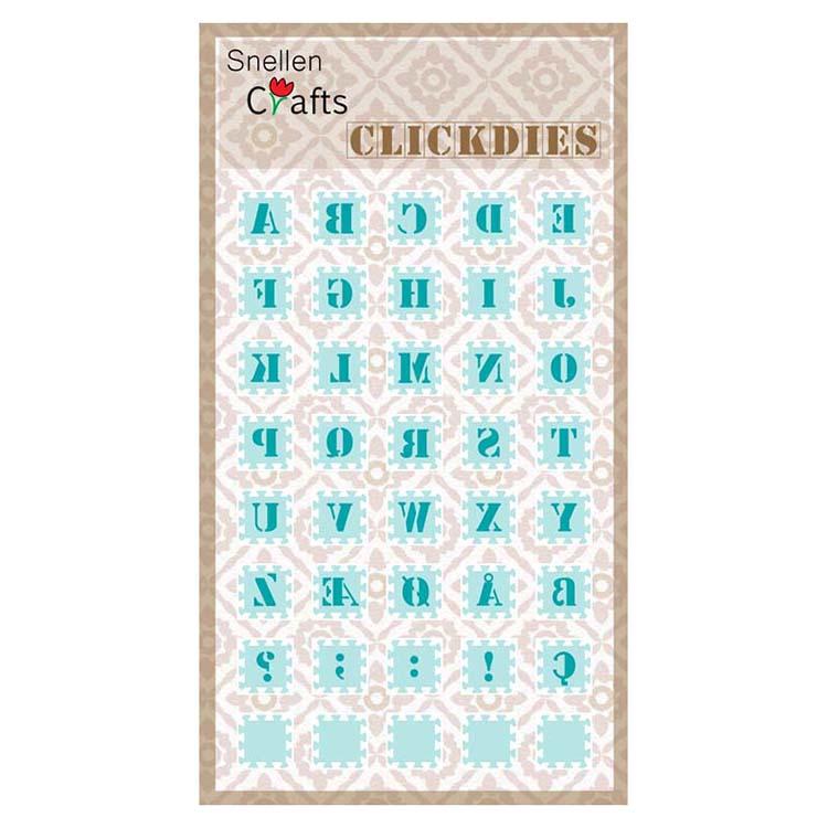 Snellen Crafts Click Dies Alphabet 1-1