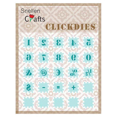 Snellen Crafts Click Dies Numbers and Punctuation Marks-1