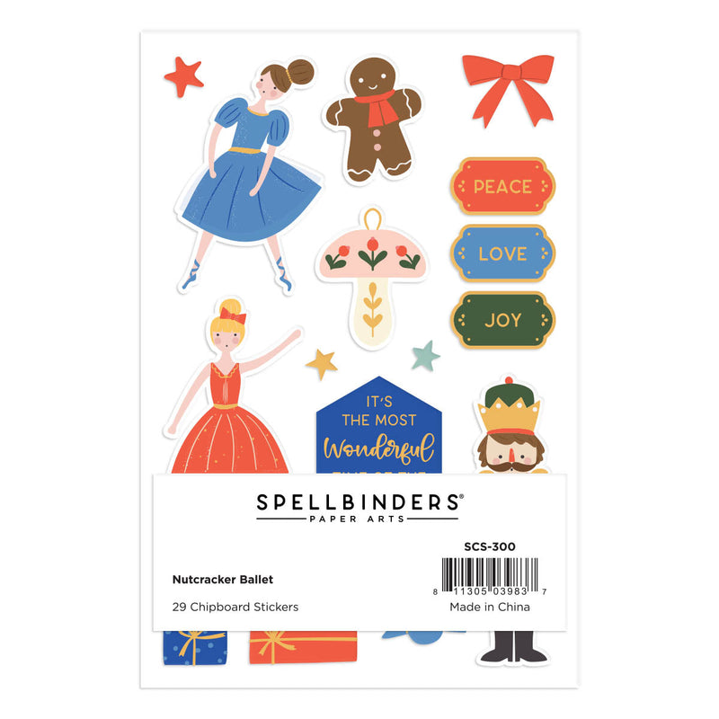 Nutcracker Ballet Chipboard Stickers from the Nutcracker Sweet Collection-1