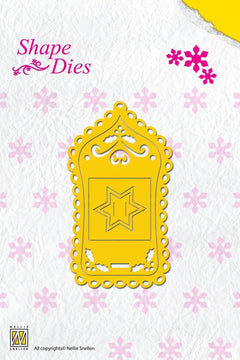 Shape Die - Christmas Label-1
