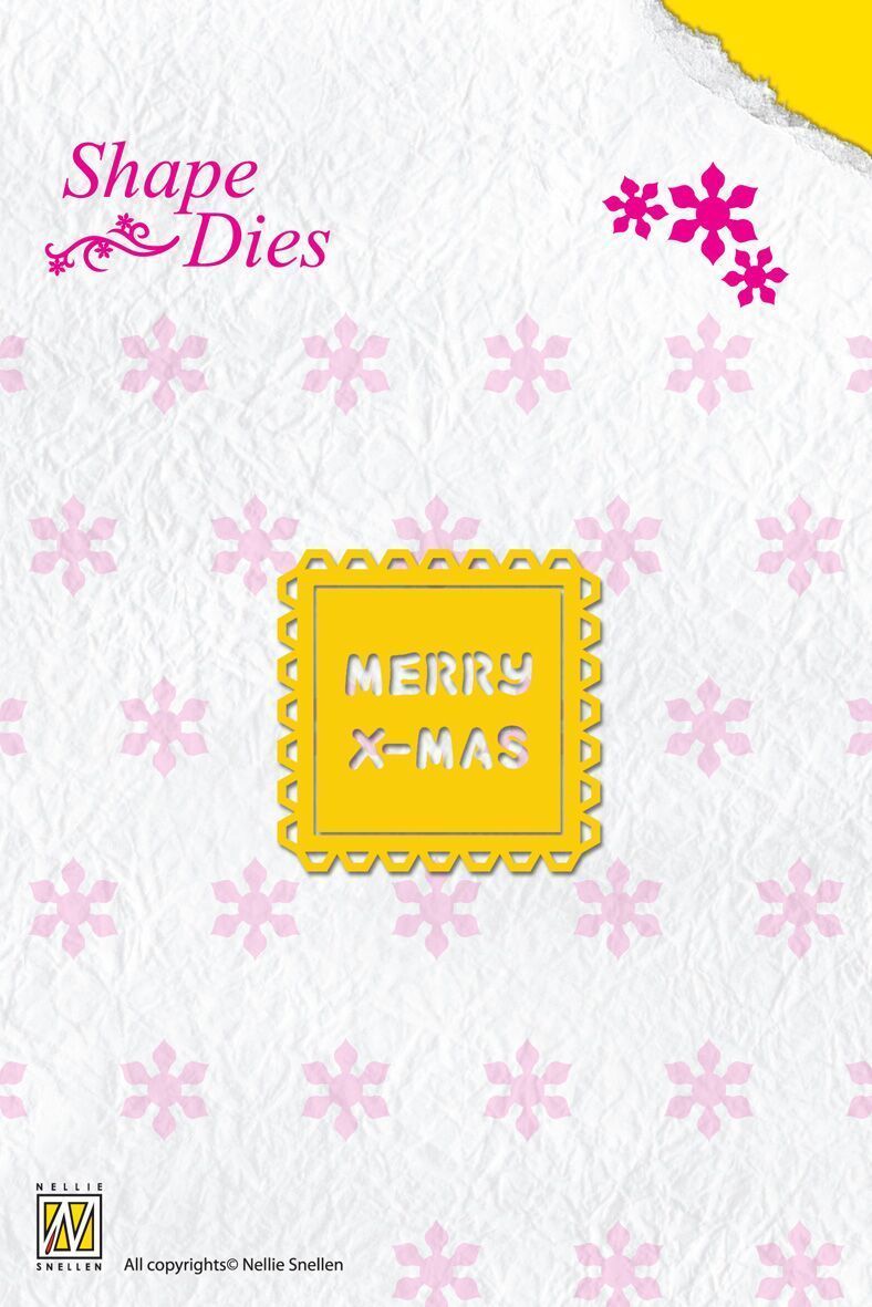 Shape Die Text - Merry Christmas-1