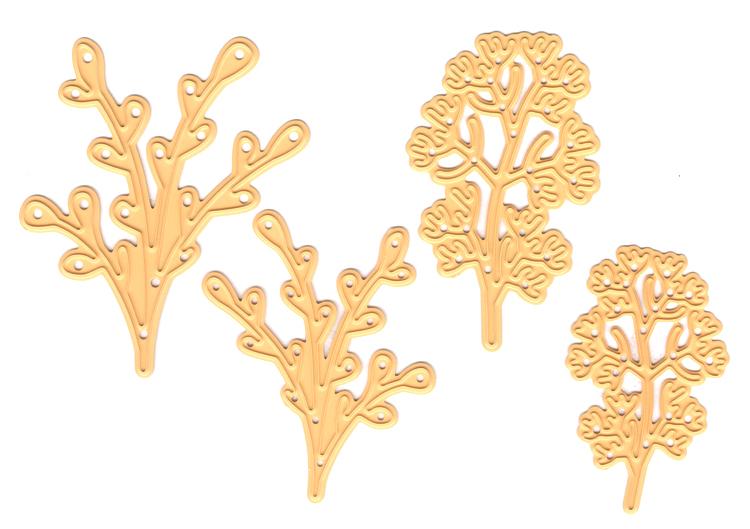 Nellie's Choice - Shape Dies Leaves 3-2