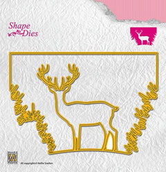 Nellie's Choice - Shape Die Window Scene Deer-1