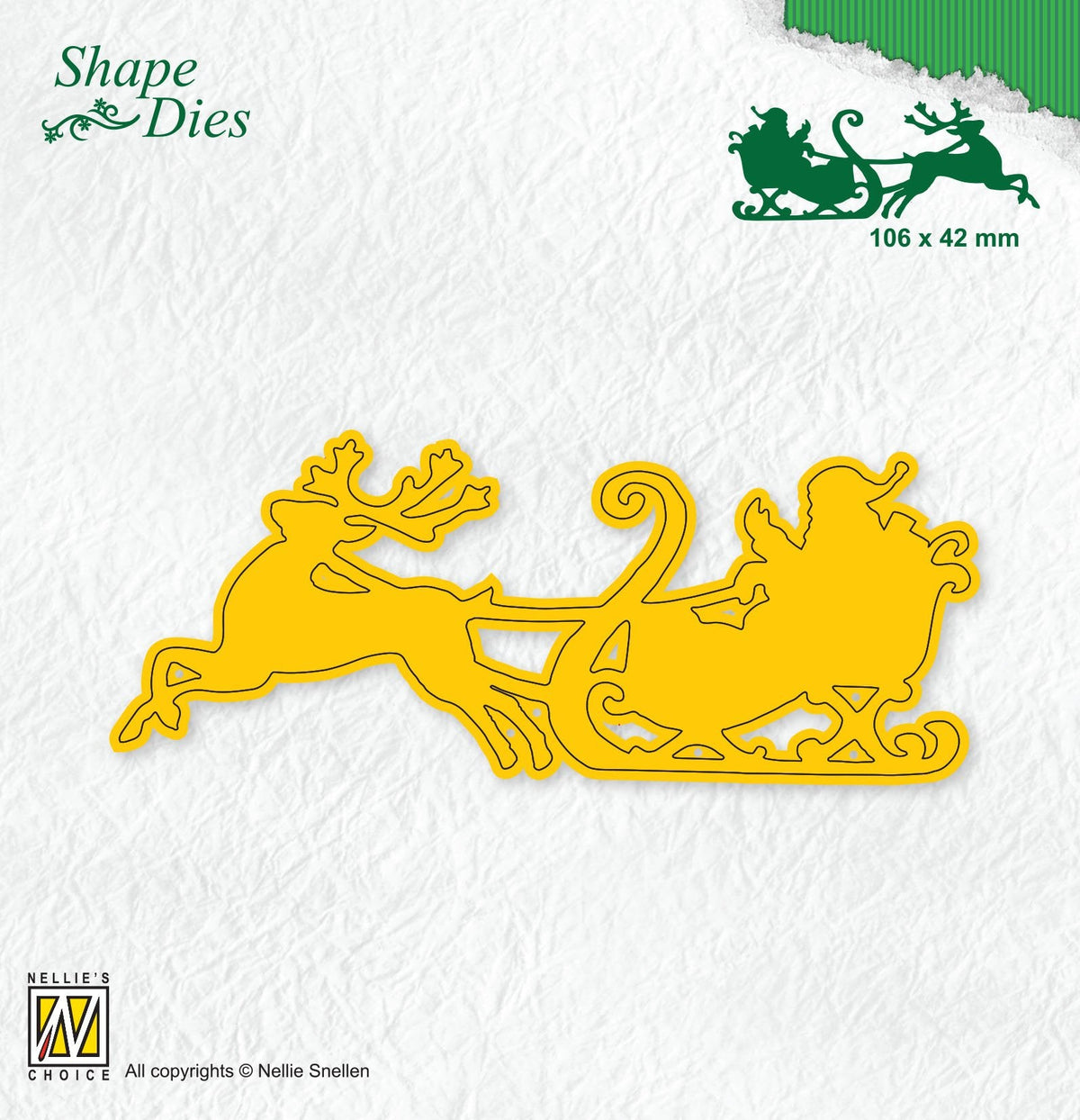 Shape Die Santa in Sled-1