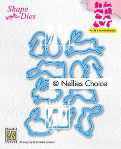 Shape Dies Collection Of Hares 2-1