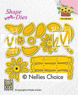 Shape Dies Build Up Dies Flower Basket-1