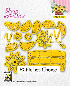 Shape Dies Build Up Dies Flower Basket-1