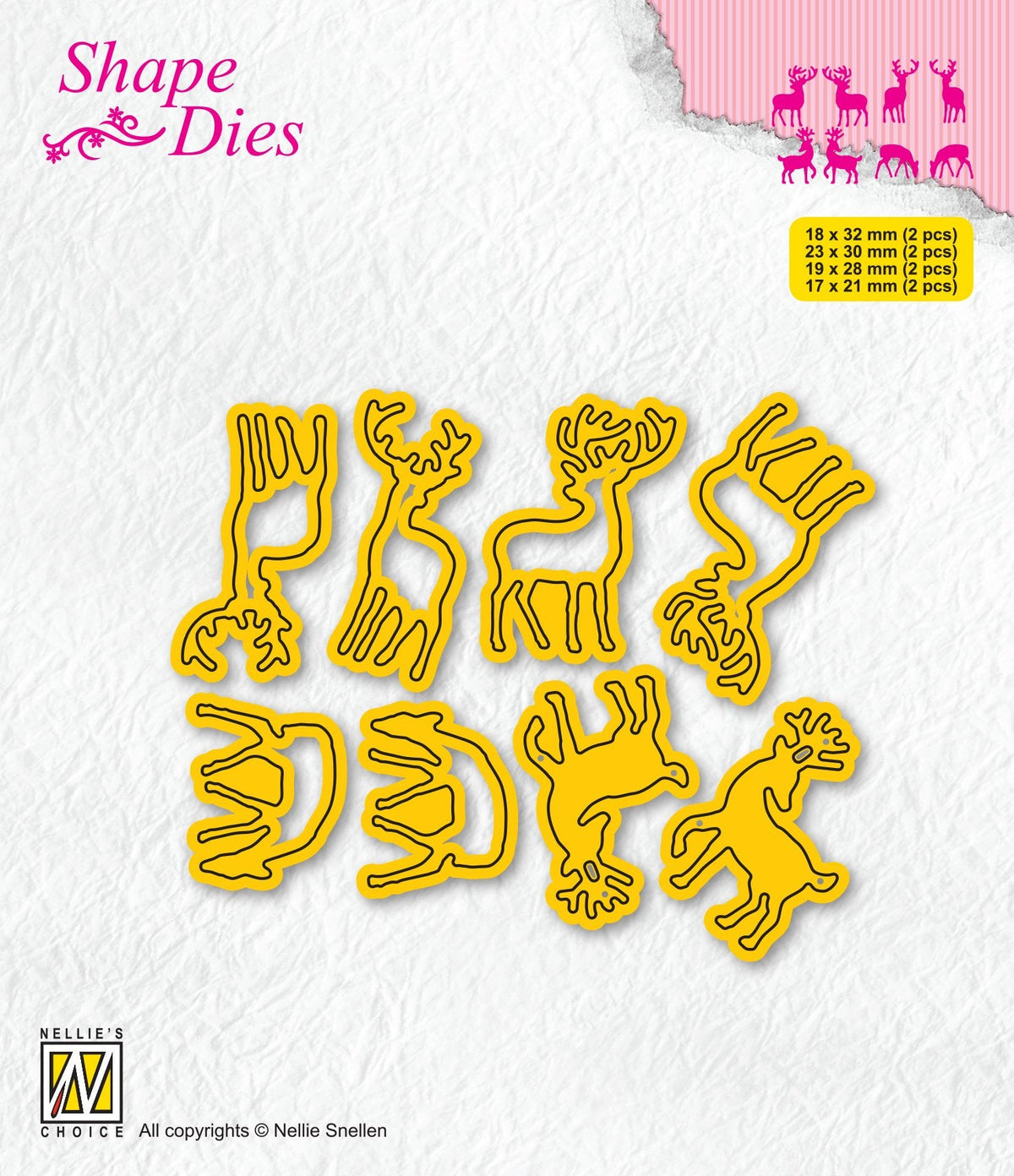 Nellie's Choice - Shape Dies - Mini Dies Deer-1-1