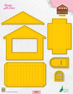 Nellie's Choice Shape Die Christmas - House-1