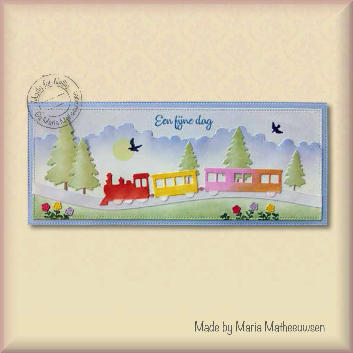 Nellie's Choice Shape Die - Landscape With Pine Trees And Deer-2