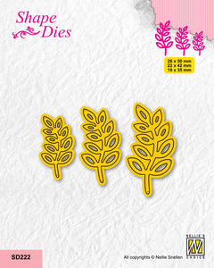 Nellie's Choice Shape Die - Set Of 3 Branches-1-1