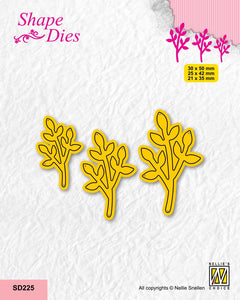 Nellie's Choice Shape Die - Set Of 3 Branches-4-1