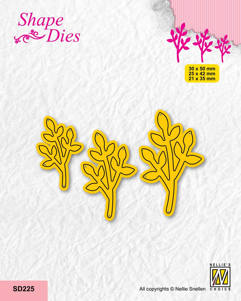 Nellie's Choice Shape Die - Set Of 3 Branches-4-1