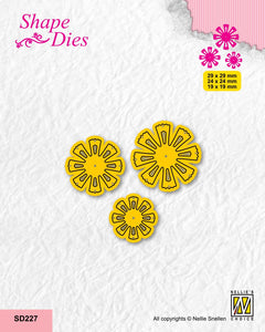 Nellie's Choice Shape Die - Set Of 3 Flowers-6-1