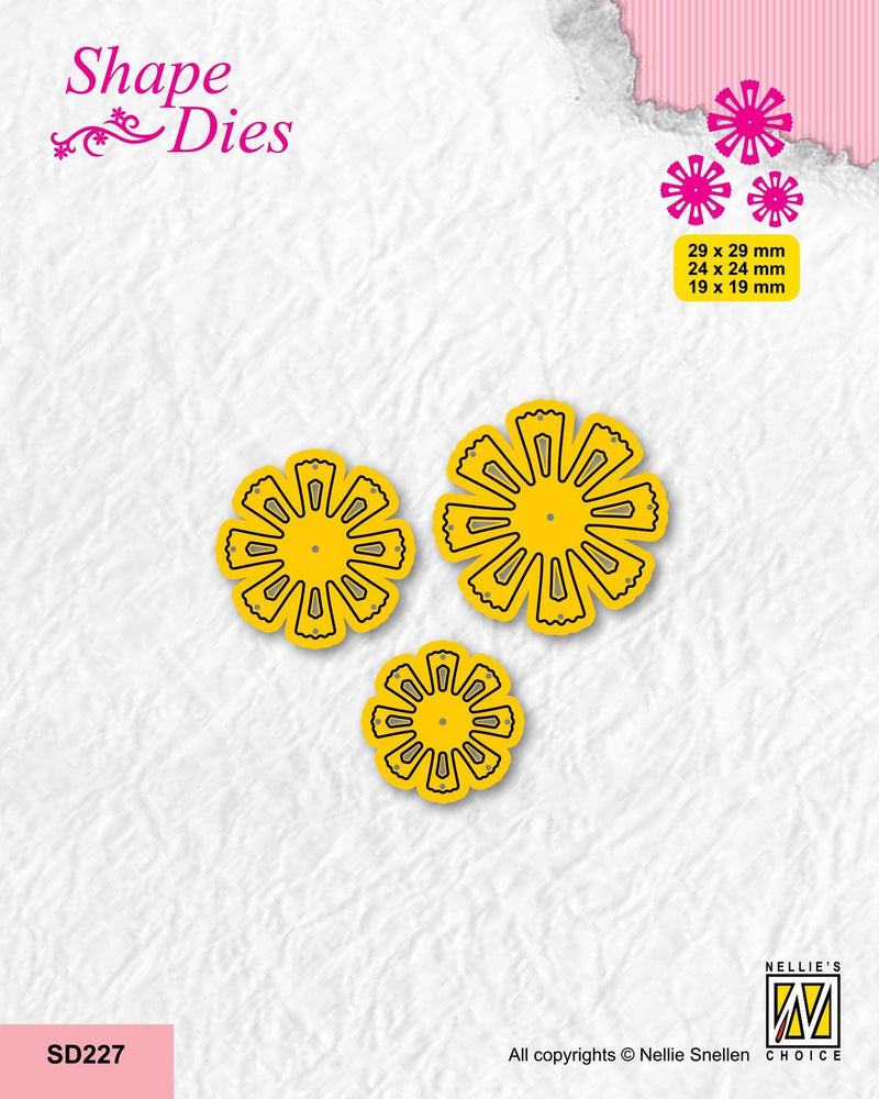Nellie's Choice Shape Die - Set Of 3 Flowers-6-1