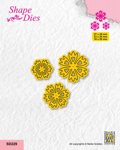 Nellie's Choice Shape Die - Set Of 3 Flowers-8-1