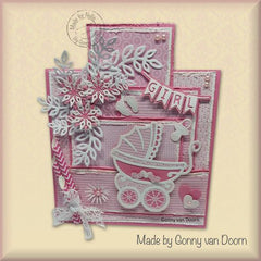 Nellie's Choice Shape Die - Girl/Boy Flags-2