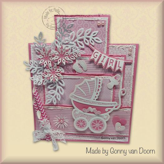 Nellie's Choice Shape Die - Girl/Boy Flags-2